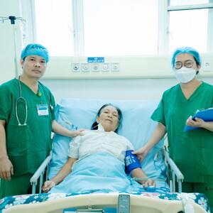 Phan Thị Lài (64 tuổi, trú tại xã Đức Phú, TP. Đà Nẵng)