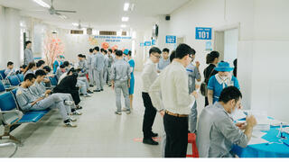 Khám sức khỏe định kỳ cho 175 người lao động Công ty TNHH SX & lắp ráp ô tô du lịch Trường Hải-KIA