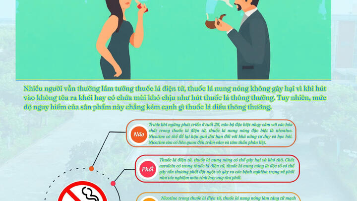 Cảnh báo tác hại khôn lường của thuốc lá điện tử và thuốc lá nung nóng