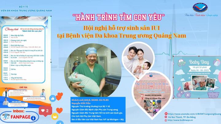 "Hành trình tìm con yêu" – Hội nghị hỗ trợ sinh sản IUI tại Bệnh viện Đa khoa Trung ương Quảng Nam