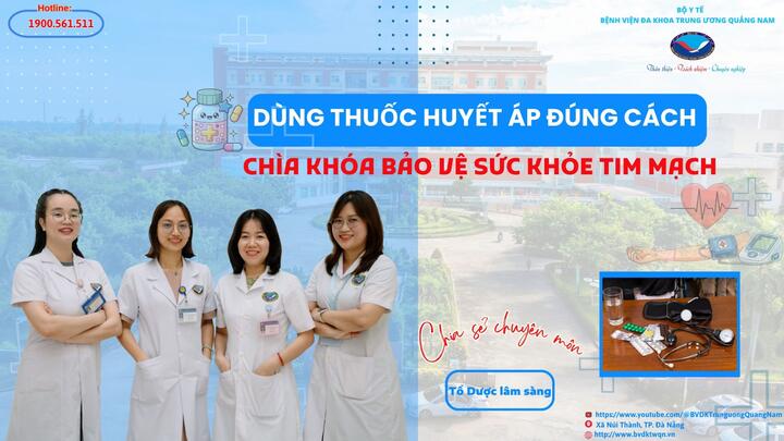 Dùng thuốc huyết áp đúng cách – Chìa khóa bảo vệ sức khỏe tim mạch
