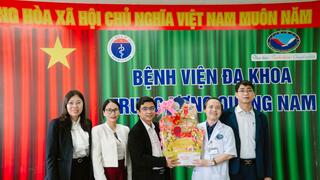 Xã Tam Anh, xã Núi Thành thăm, chúc Tết Bính Ngọ 2026 Bệnh viện Đa khoa Trung ương Quảng Nam