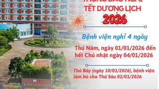 Bệnh viện Đa khoa Trung ương Quảng Nam Thông báo nghỉ Tết dương lịch 2026