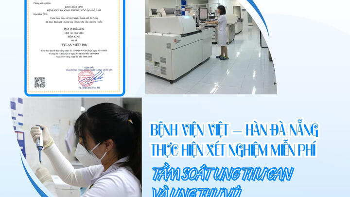 Bệnh viện Việt – Hàn Đà Nẵng thực hiện xét nghiệm miễn phí tầm soát ung thư gan và ung thư vú